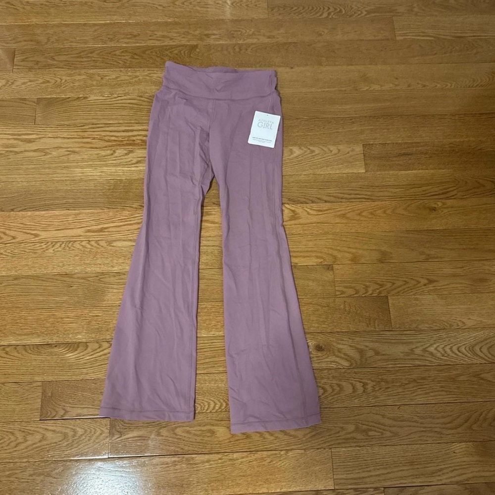 Athleta Kids Mauve Flared Leggings